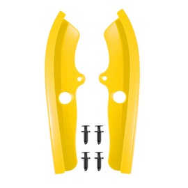 X AUTOHAUX 1 Pair Front Bumper Lip Splitter Protector for Dodge Challenger Scat Pack 2015 2016 2017 2018 2019 2020 2021 for Dodge Challenger GT and RT Accessories 2019 2020 2021 Yellow