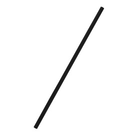 HEIKO Straight Straws 6x21 Naked Black 200pcs (Black)