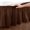 Collections Etc Wrap Around Bed Skirt, Easy Fit Elastic Dust