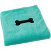 DII Bone Dry Microfiber Pet Bath Towel with Embroidered Paw