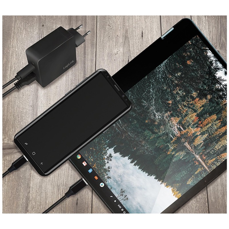 LogiLink PA0220 - USB Socket Adapter (1x USB-A, 1x USB-C™)