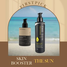First Pick Bera Men's Skin 200ml + The Sun Sun Lotion (Sunscreen function added) 200ml All-in-one Set Bera / 퍼스트픽 페라 남성스킨 200ml + 더선 선로션(선크림 기능추가) 200ml 올인원 세트 페라