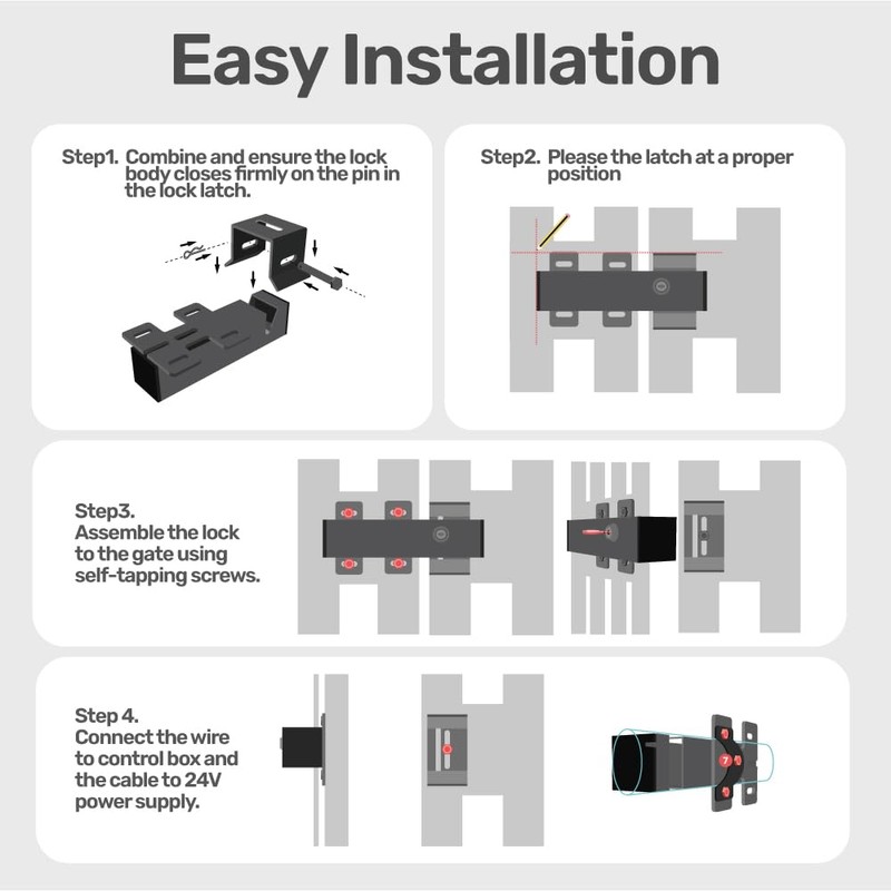 TMT EL1 Automatic Electric Gate Lock