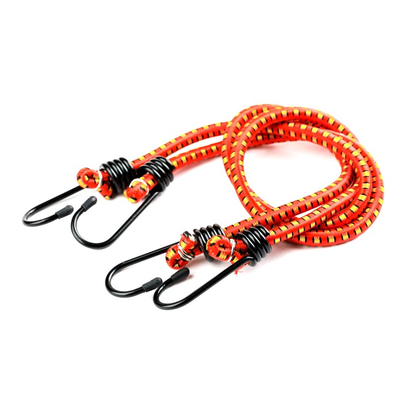 Bungee Cords - 10-Pack Rubber 18-Inch Cordage with Heavy-Duty Vinyl-Coated