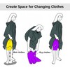LOMTRATS Quick Dry Surf Poncho Changing Towel Bathrobe for Adults
