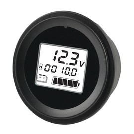 Runleader RL-BI052A Battery Power Meter Voltage Meter for Battery Powered Golf Cart Forklift Lawn Mower Scrubber Machine Motorhome Solar Generator etc.