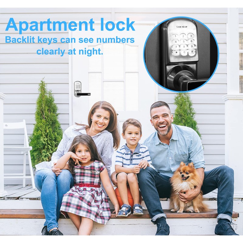 Keyless Entry Handle Door Lock with Keypad Smart Locks for