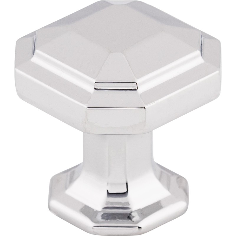 Top Knobs TK286PC Chareau Collection 1-1/8" Emerald Knob, Polished Chrome