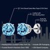 Gem Stone King 3.1 Cttw Aretes de Plata de Ley