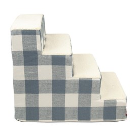 Majestic Pet Portable Pet Stairs | Soft Sherpa Foam Feeling Step | Steps for Dogs & Cats | Puppy & Kitty Ramp | Perfect for Bed & Sofa