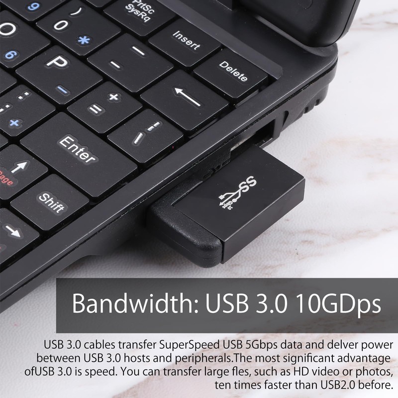 HENGBIRD USB 3.0 Angled Connector 90 Degree, USB Angle Plug