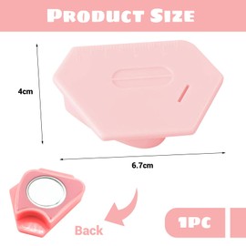 LunarCharm Magnetic Seam Guide for Sewing Machine with Strong Magnetic Force and Scale for Sewing Hem, Hem Guide with Scale, Multi-Purpose Tool (Pink)