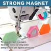 BRIOTA 3PCS Magnetic Seam Guide for Sewing Machine, Anti-Curl for