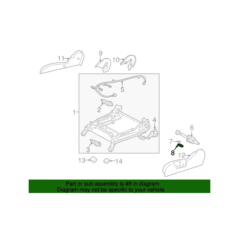 Toyota GENUINE OEM TOYOTA 96-02 4RUNNER OAK POWER SEAT ADJUSTMENT