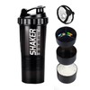 16OZ Botella para Proteina de Coctelera, vaso shaker para proteina