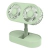 Double Motor Folding Tabletop Fan Rotating Cooling Fan 3 Speed
