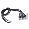 Motorcycle Handlebar Switch,3 Buttons Handlebar Switch Adjustable Mount Waterproof for