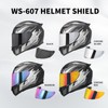 JQF Gear WS-607 Full Face Motorcycle Helmet Visor Shield Replacement