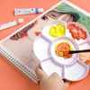 Set of 2 Plastic Flower Shaped Mixing Palette with 7
