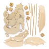Baker Ross FE240 Dragon Windmill Wooden Craft Set - Pack