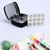 Ouligay 1 Pcs Empty Paint Tins Mini Watercolour Palette Multifunctional