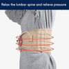 Aswalling Back Decompression Belt Lumbar Support Back Waist Brace Spinal