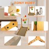 TONY HOBY Cat Scratching Post, Sisal Kitten Scratcher with Ferris