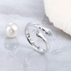 LOVECOM S925 Sterling Silver Hug Rings for Women Adjustable Hugging