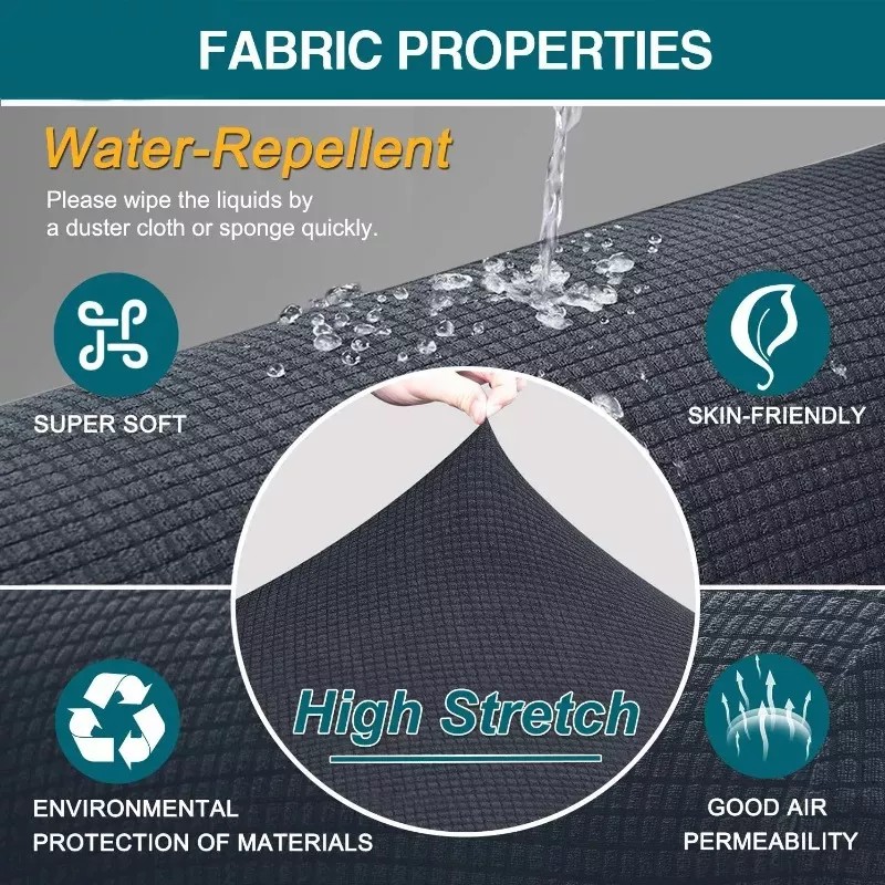 RENUA Protector Cubre Sala Ajustable Elástico Impermeable 3 Piezas