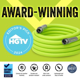 Flexzilla Garden Hose 5/8 in. x 50 ft., Lightweight All-Weather Water Hose, Durable and Flexible, Leak-Free Connections