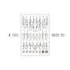 Hikyu Parts Fire Tribal Decal Outline Gold 1 Piece Plastic