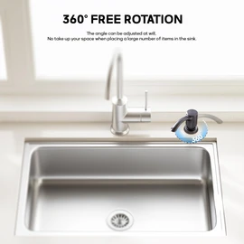 SAMODRA Built-in Kitchen Sink Soap Dispenser with Extension Tube Kit - Oil-Rubbed Bronze Finish, Leak-Proof Design, No Top Refill Required (39" Tube)