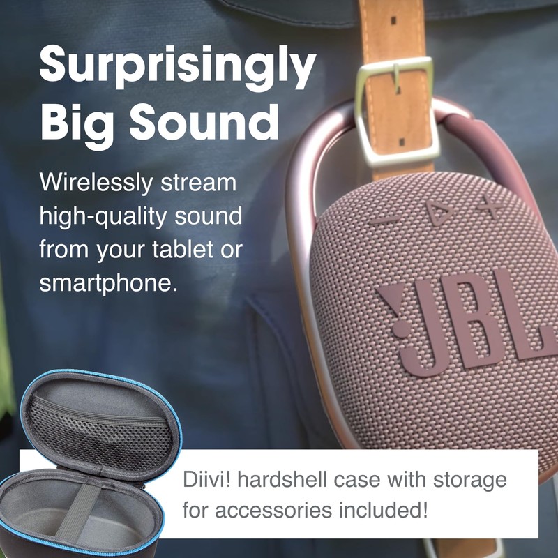JBL Clip 4 Portable Bluetooth Speaker (Teal) + Bundle with