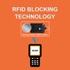 CHENSPRX portafolios pequeña con bloqueo RFID con ventana de identificación,