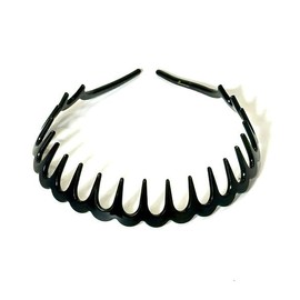 Ficcare New Ella Italian Acetate Headband Hair Accessories in Black color