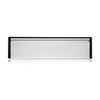 Xfort MailPlate 10" Letterplate Matt Chrome, Premium Draught Proof Postal