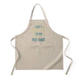 CafePress Saxophonist I Blow Into Things Saxophone Kitchen Apron with Pockets, Grilling Apron, Baking Apron