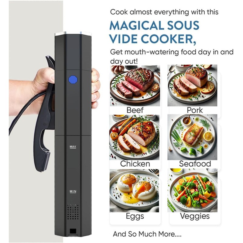 Yedi Infinity Sous Vide Cooker, Powered by Octcision Technology, Deluxe