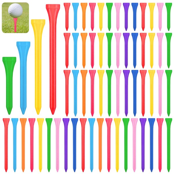 Hilitchi 180Pcs 4Sizes Golf Tees Wooden Professional Golf Tees 1-21/32"