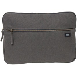 Terra Thread Organic Cotton Laptop Sleeve 15 Inch, Charcoal Grey