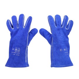 1 Pair Welding Gloves Heat Resistant Breathable Hands Protection for Barbecue Grilling Cooking Kitchen