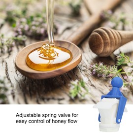 Yosoo Honey Extractor Valve, Plastic Honey Gate Valve with Screwdriver Honey Extractor Accessory Beekeeping Supplies