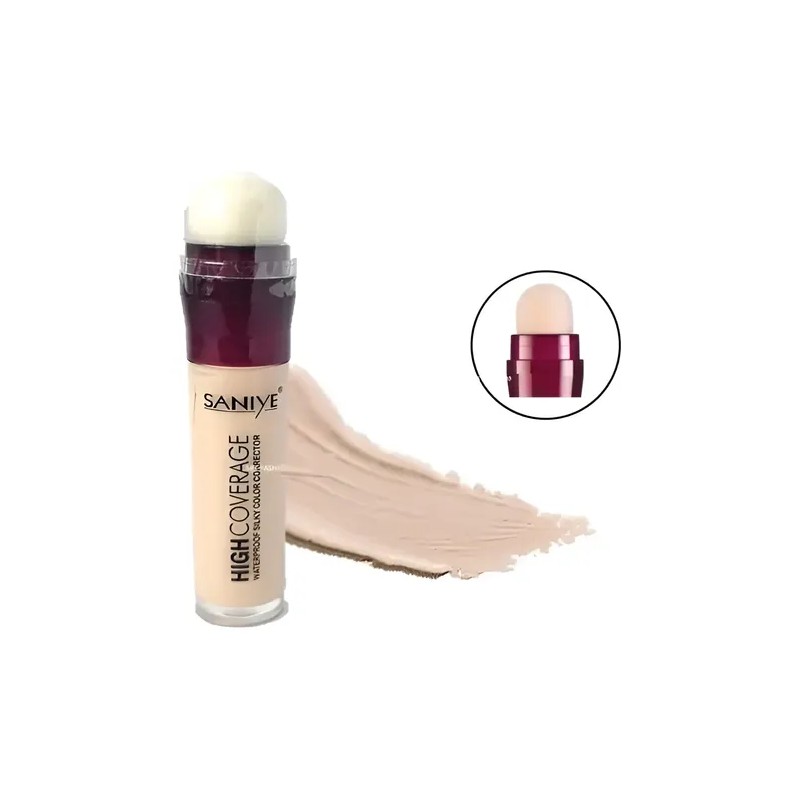 Corrector Liquido High Coverage Saniye Con Esponja R8002