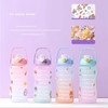 2L Half Gallon Motivational Water Bottle With Decorative Stickers, Motvational