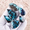 A+ Chrysocolla with Azurite Gemstone Cabochon, Multi Shape Stones, Chakra