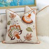 Acanva Homey Cozy Embroidery Throw Pillow Cover & Insert (
