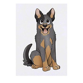 'Australian Cattle Dog' Temporary Tattoo - Water Resistant, Skin-Safe, Non-Toxic Transfer (TO00041392)