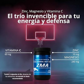 Zma Citrato Magnesio Zinc Vitamina Cápsulas 230 500 Suplemento Alimenticio Isaaquim