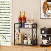 Giikin Coffee Bar Accessories, 2 Tier Spice Rack for Counter,