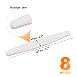 sourcing map 8pcs Car Door Edge Guards Protectors Anti-Collision Side Door Edge Protector Trim Strip Anti-Scratch Universal Vehicle Exterior Accessories for Cars SUV Pickup Truck, White